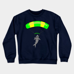 Jump The Shark -Green/Yellow canopy Crewneck Sweatshirt